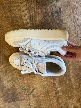 New Balance White and Cream Women's Sneakers